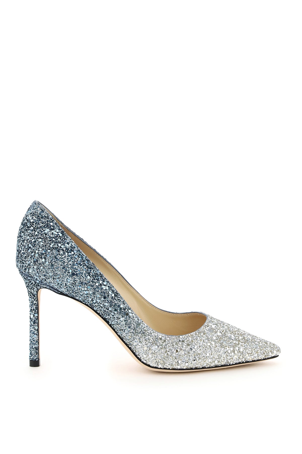 JIMMY CHOO Shaded Glitter Romy Pumps with Suede Trims in Mixed Colours for Women