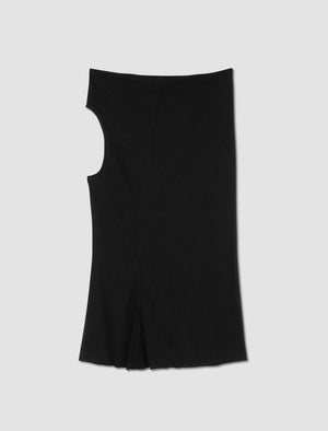 RICK OWENS One-Shoulder Asymmetrical Top - Close-Fitting Design