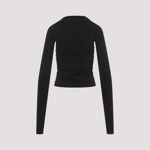 RICK OWENS Prong Long Sleeve Tee in Black