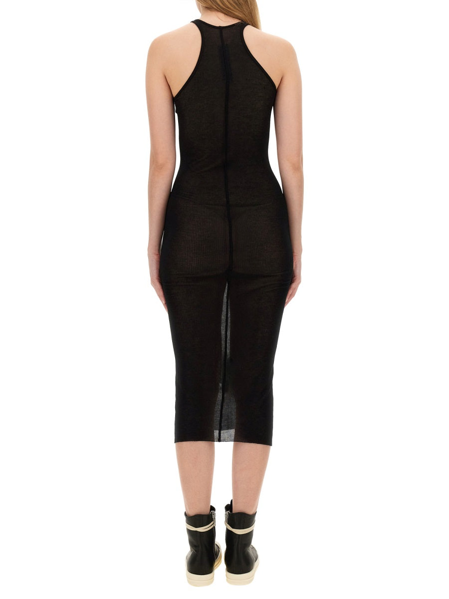 RICK OWENS Sleek Slim Fit Midi Tank Dress - Size 40