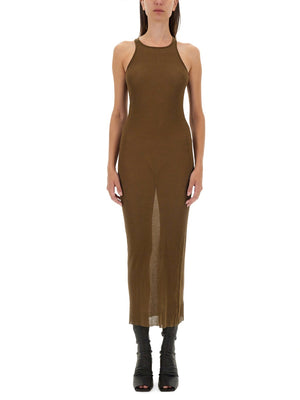 RICK OWENS Sleek Slim Fit Midi Tank Dress - Size 40