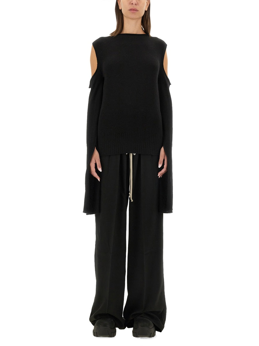 RICK OWENS Oversized Wool T-Shirt for Women