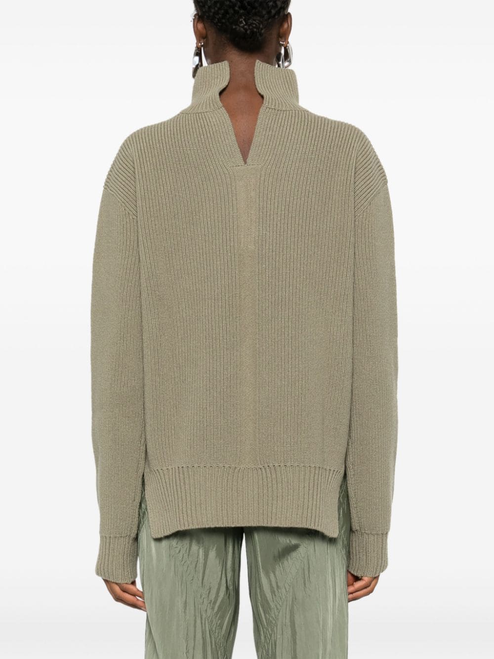 RICK OWENS Luxurious Chunky Wool Turtleneck Sweater