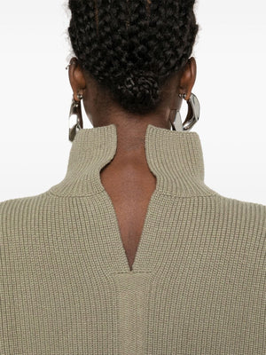 RICK OWENS Luxurious Chunky Wool Turtleneck Sweater