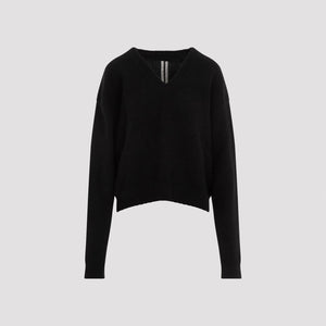 RICK OWENS Tommy V-Neck Alpaca Blend Sweater