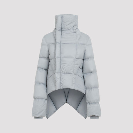 RICK OWENS Elegant Blue Feather Down Mini Jacket