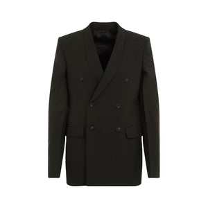 RICK OWENS Emerald Wool Mini Jacket for Women