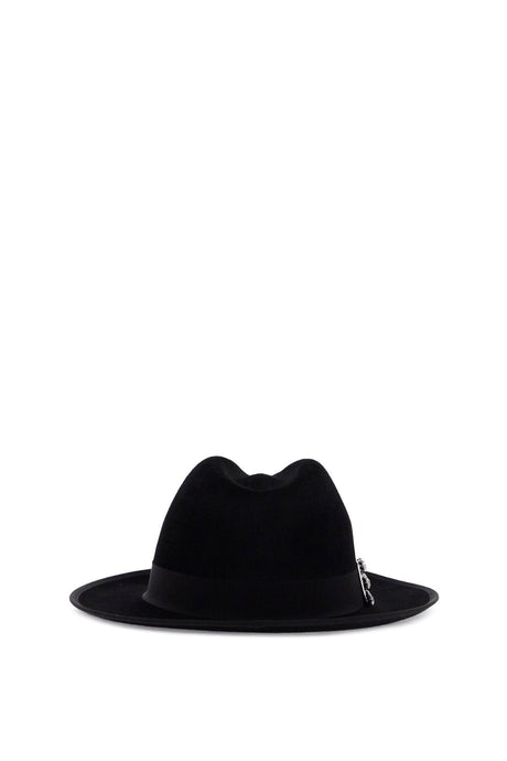 ROGER VIVIER FELTED WOOL FEDORA TRèS VIVIER