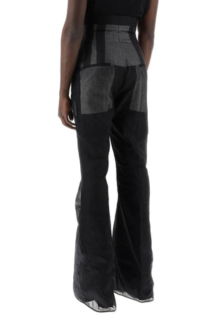 RICK OWENS Black Cotton Bolan Pants for Men | SS24 Season