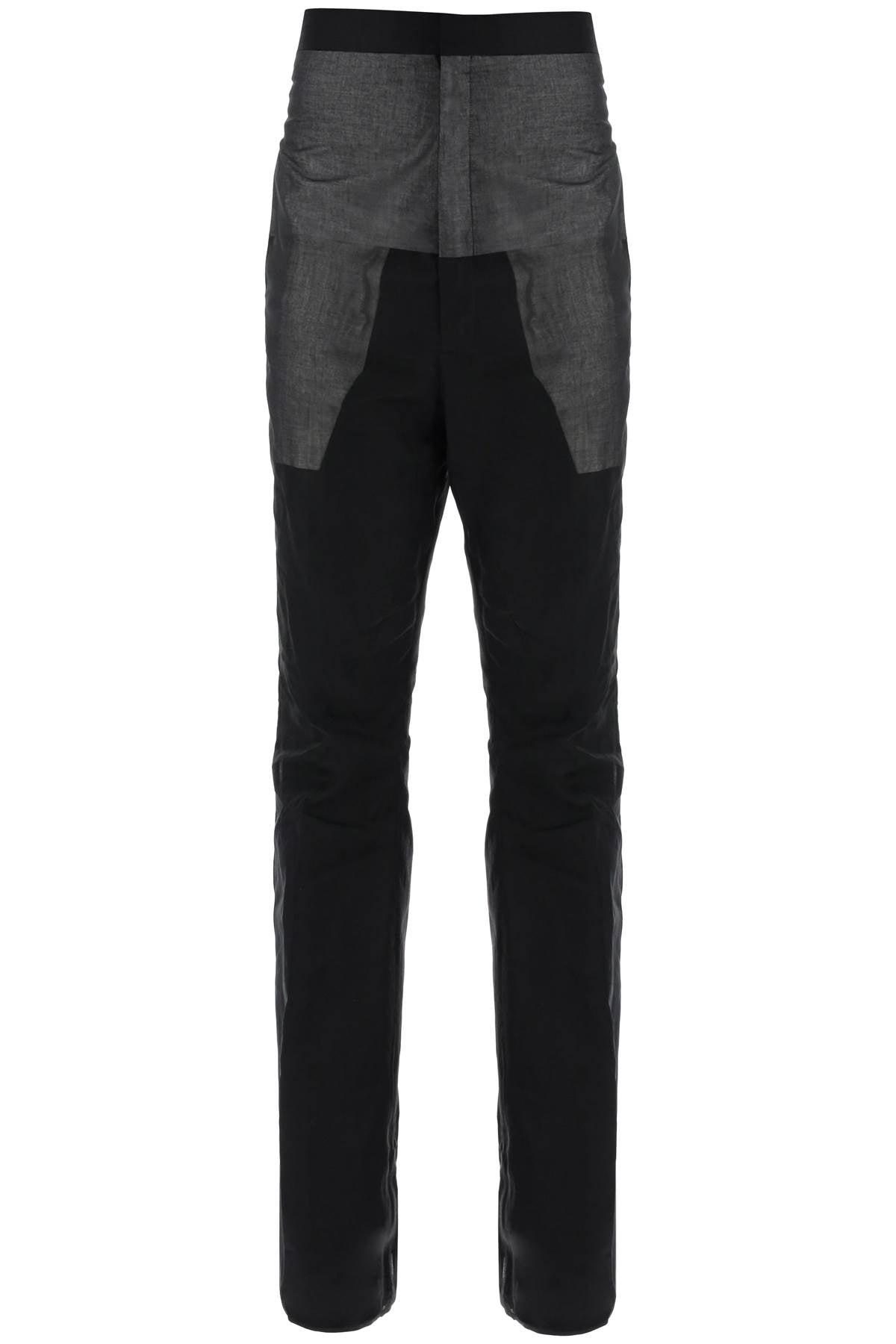 RICK OWENS Black Cotton Bolan Pants for Men | SS24 Season