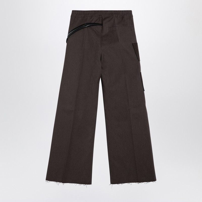 RICK OWENS Wide Cargo Trousers for Men - FW24