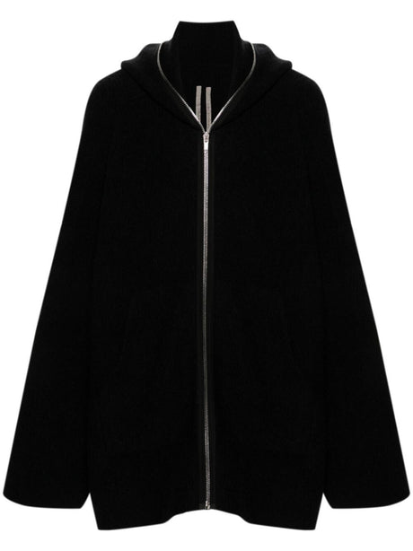 RICK OWENS Oversized Knit Gimp Hoodie for Men