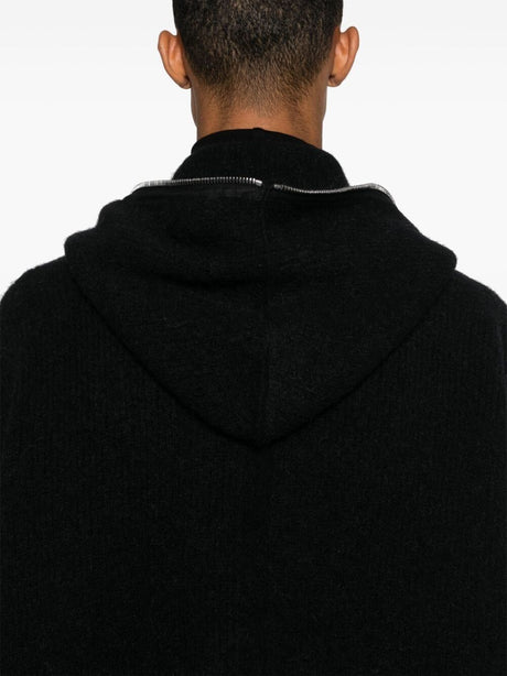 RICK OWENS Oversized Knit Gimp Hoodie for Men