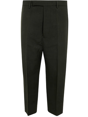 RICK OWENS Cropped Wool Pants for Men