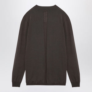 RICK OWENS Powder Grey Wool Crew-Neck Sweater