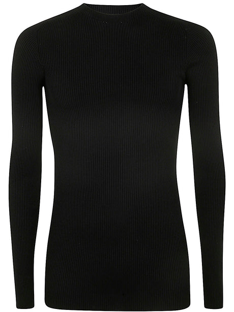 RICK OWENS Ribbed Round Neck Sweater for Men - FW24 Collection