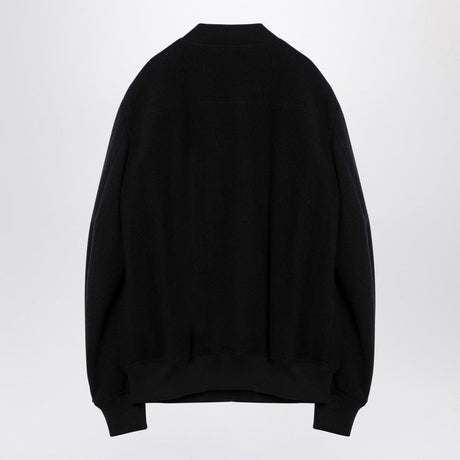 RICK OWENS Sleek Black Wool Zip Jacket