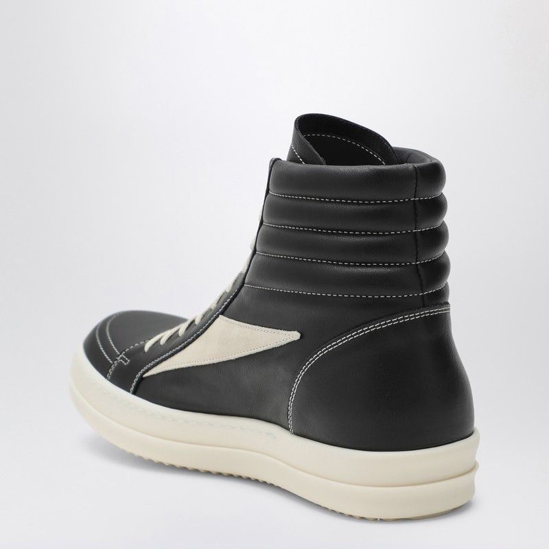 RICK OWENS High Vintage Monochrome Suede Sneakers