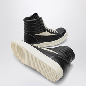 RICK OWENS High Vintage Monochrome Suede Sneakers