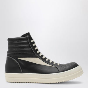 RICK OWENS High Vintage Monochrome Suede Sneakers