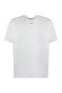 LANVIN Classic White Ribbed Logo T-Shirt for Men