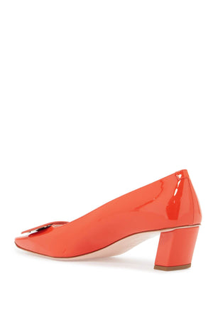 ROGER VIVIER Patent Leather 45mm Square Buckle Pumps