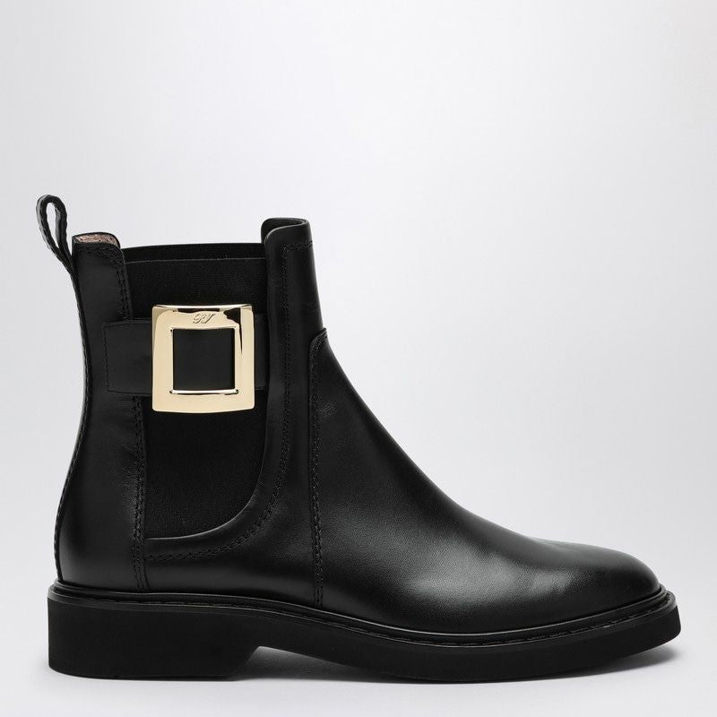 ROGER VIVIER Viv Rangers Leather Low Boots