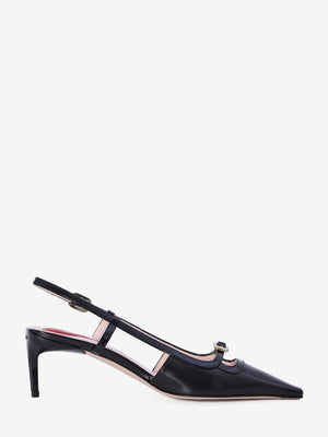 ROGER VIVIER Elegant Mini Buckle Slingback Pumps, 2.2 inch Heel