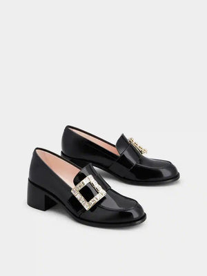 ROGER VIVIER Strass-Embellished Moccasins