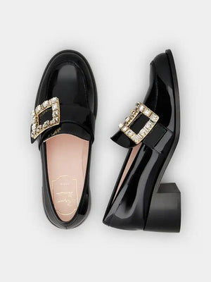 ROGER VIVIER Strass-Embellished Moccasins