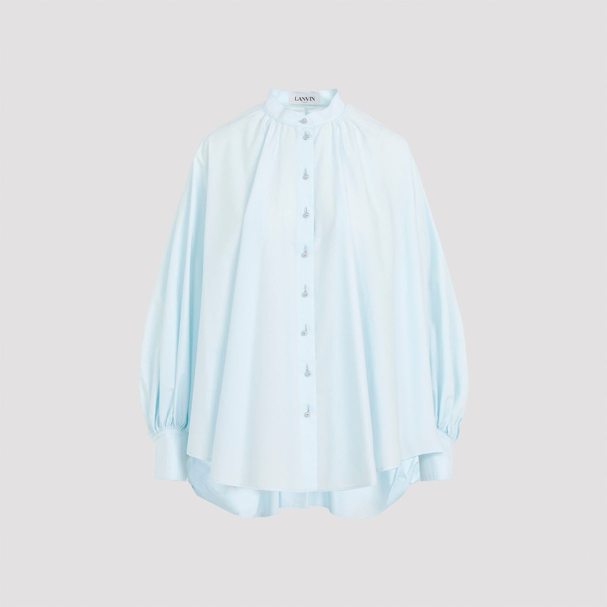 LANVIN Puff Sleeve Cotton Shirt