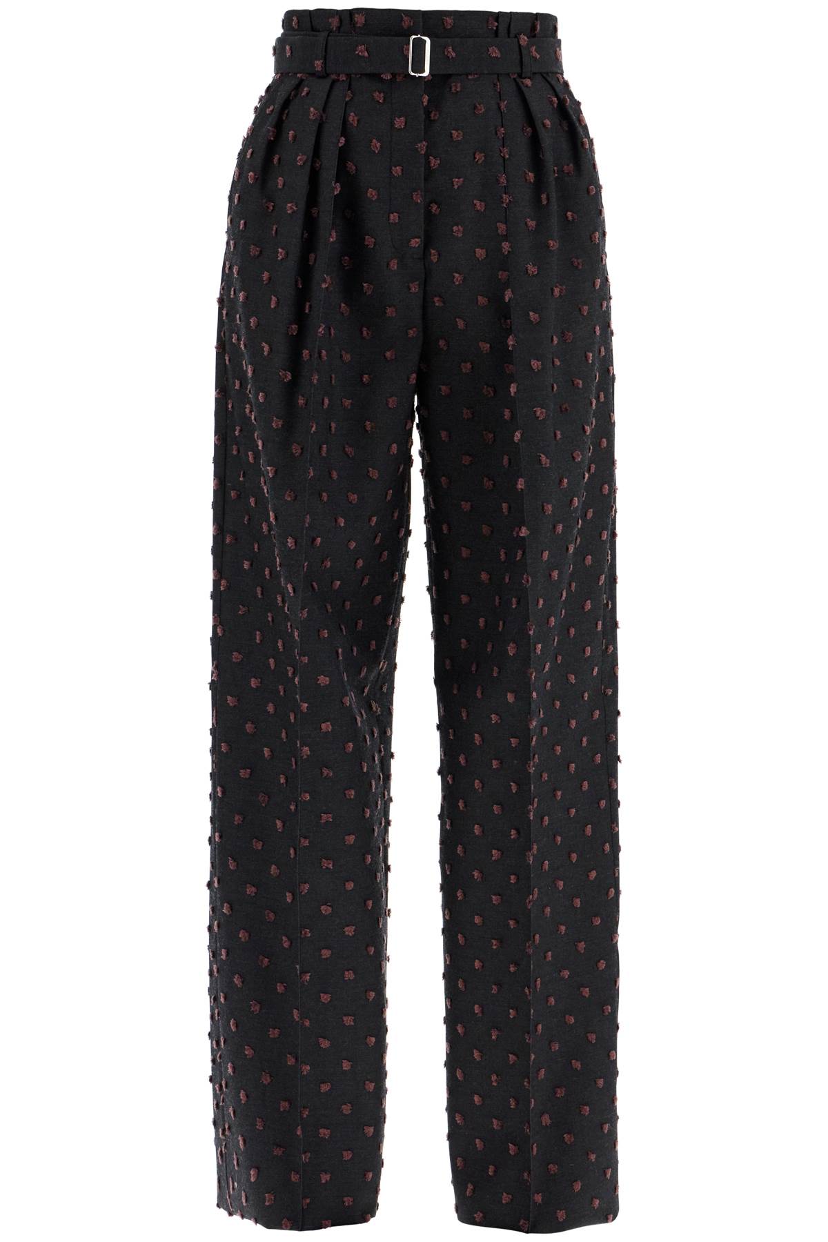 LANVIN High-Waisted Wide Cut Trousers - Size 36