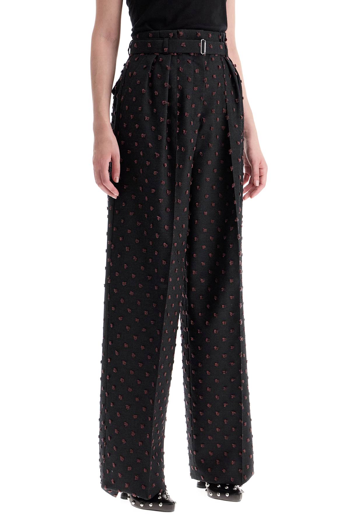 LANVIN High-Waisted Wide Cut Trousers - Size 36