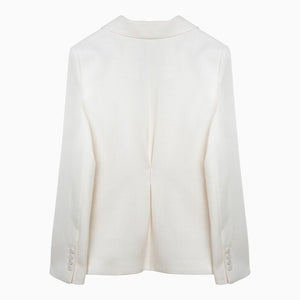 MARGAUX LONNBERG Classic White Single-Breasted Jacket for Women - SS24 Collection