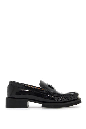 GANNI Chic Butterfly Patent Moccasins in Black