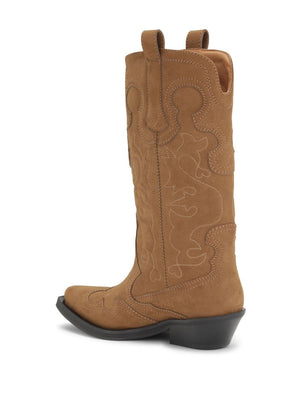 GANNI Western Embroidered Boots