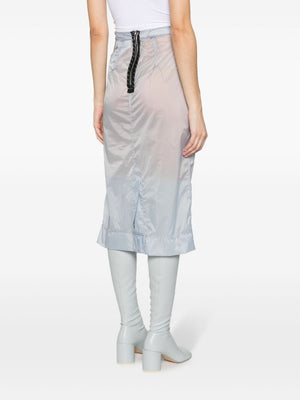 MAISON MARGIELA Classic Mid Skirt for Women in Stunning Clear Blue - 23FW Season