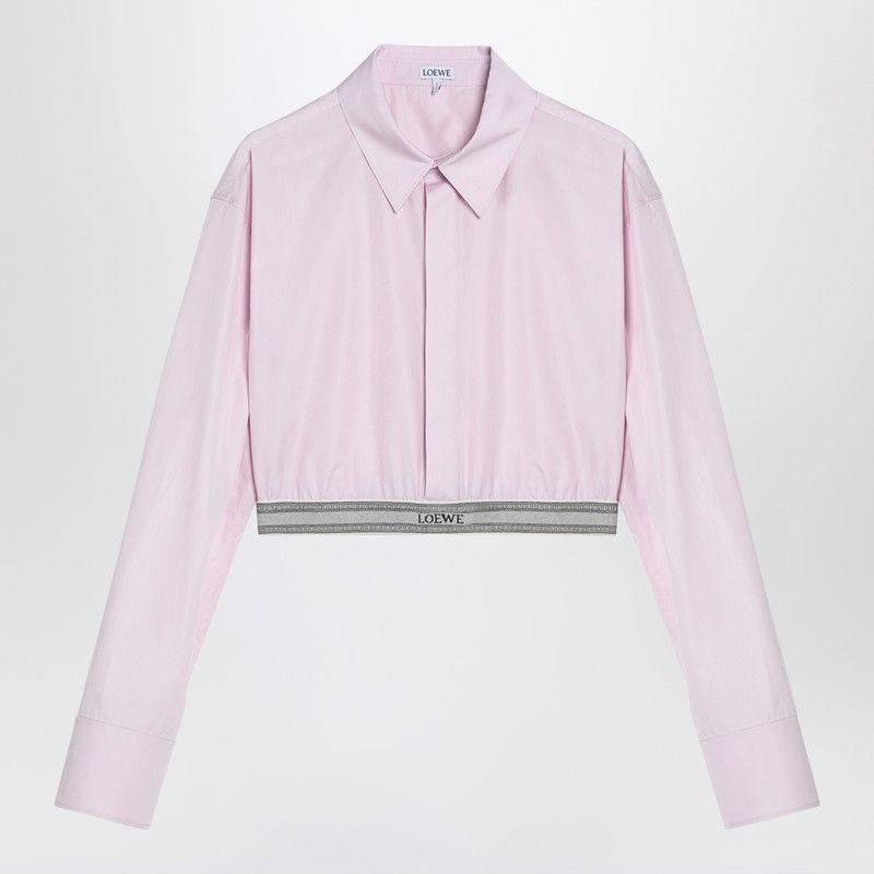 LOEWE Light Pink Short Sleeve Cotton Shirt