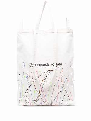 MAISON MARGIELA Oversized Logo Tote Handbag - 50x67 cm