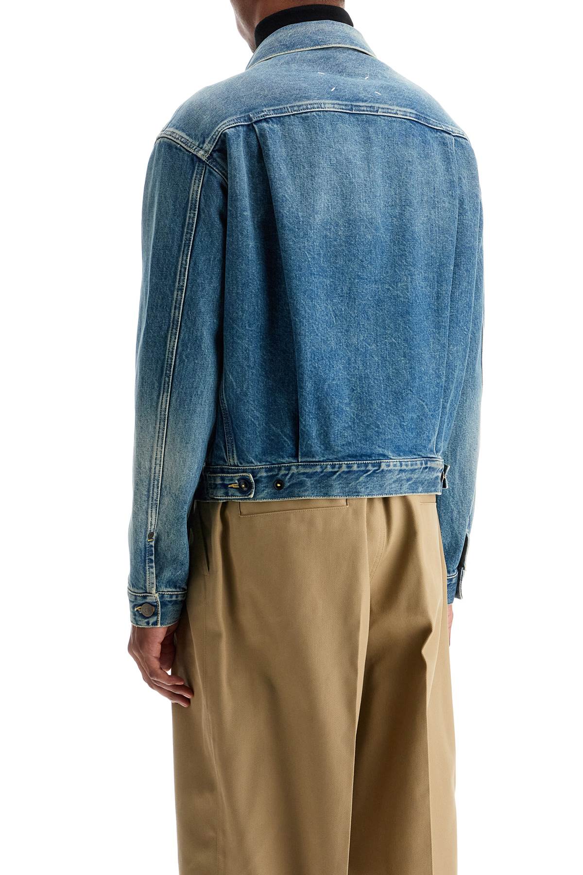 MAISON MARGIELA Distressed Denim Jacket for Men - Size IT 48