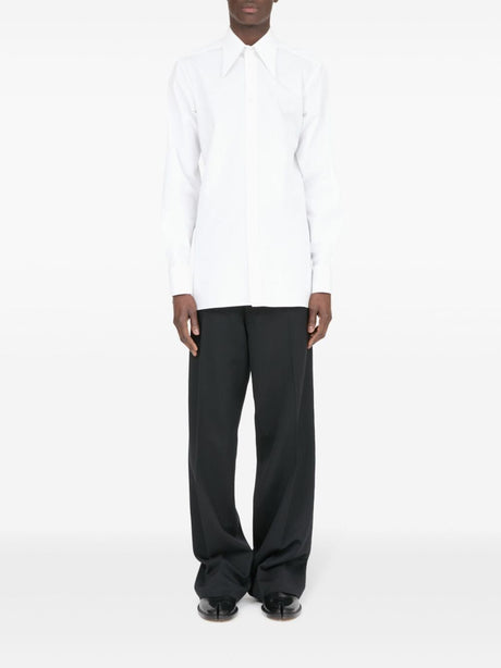 MAISON MARGIELA Refined Pointed Collar White Dress Shirt