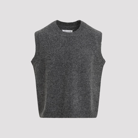 MAISON MARGIELA Luxury Grey Wool Vest for Men