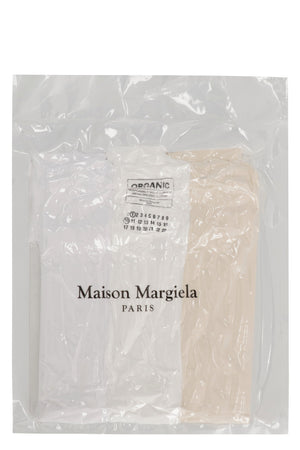 MAISON MARGIELA Men's Grey 100% Organic Cotton T-Shirt Set for SS24