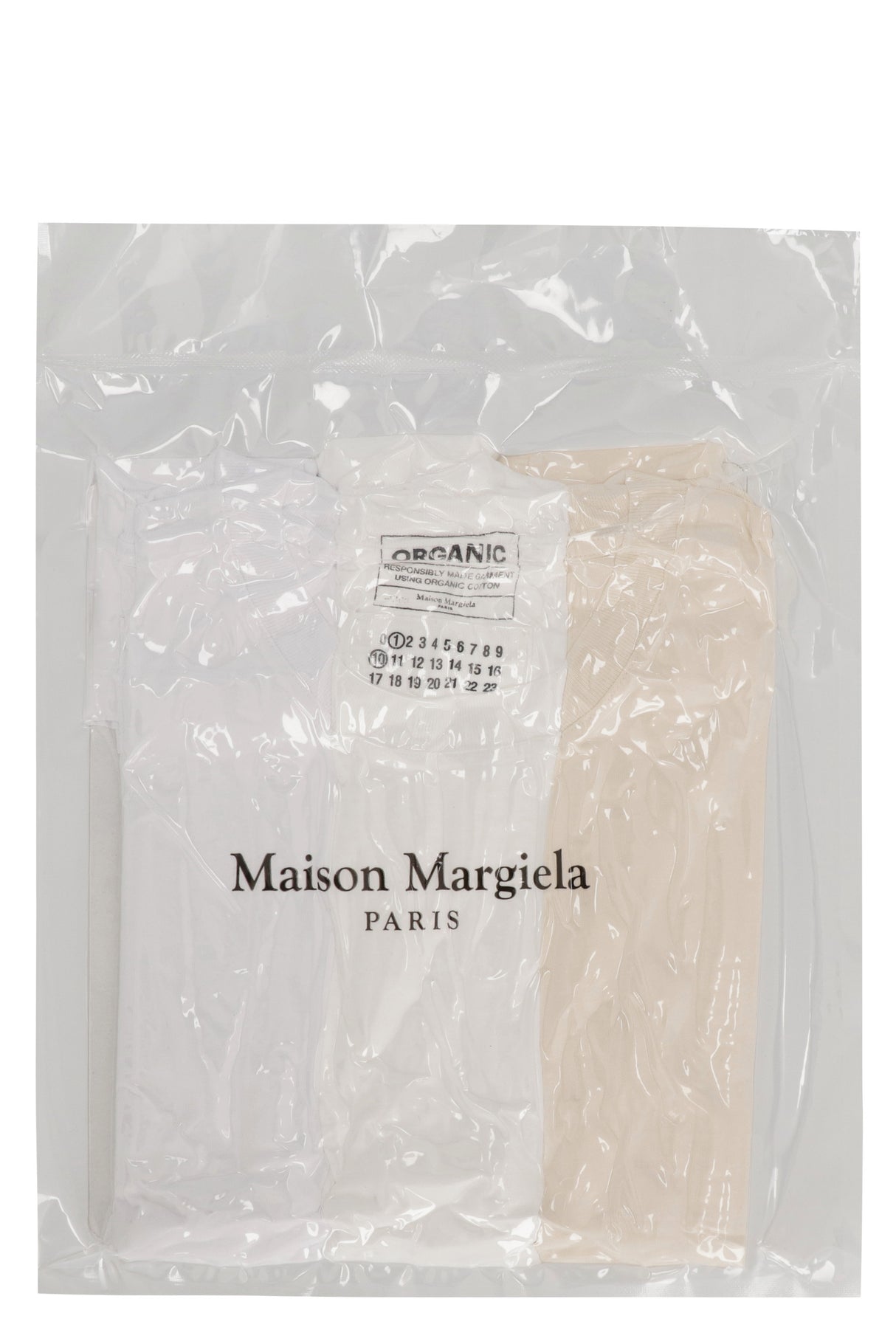 MAISON MARGIELA Men's Grey 100% Organic Cotton T-Shirt Set for SS24