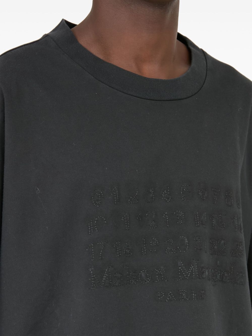 MAISON MARGIELA Embroidered Logo Cotton T-Shirt