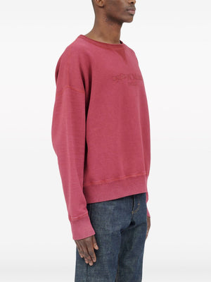 MAISON MARGIELA Men's Boxy Fit Sweatshirt with Reverse Logo - Size M