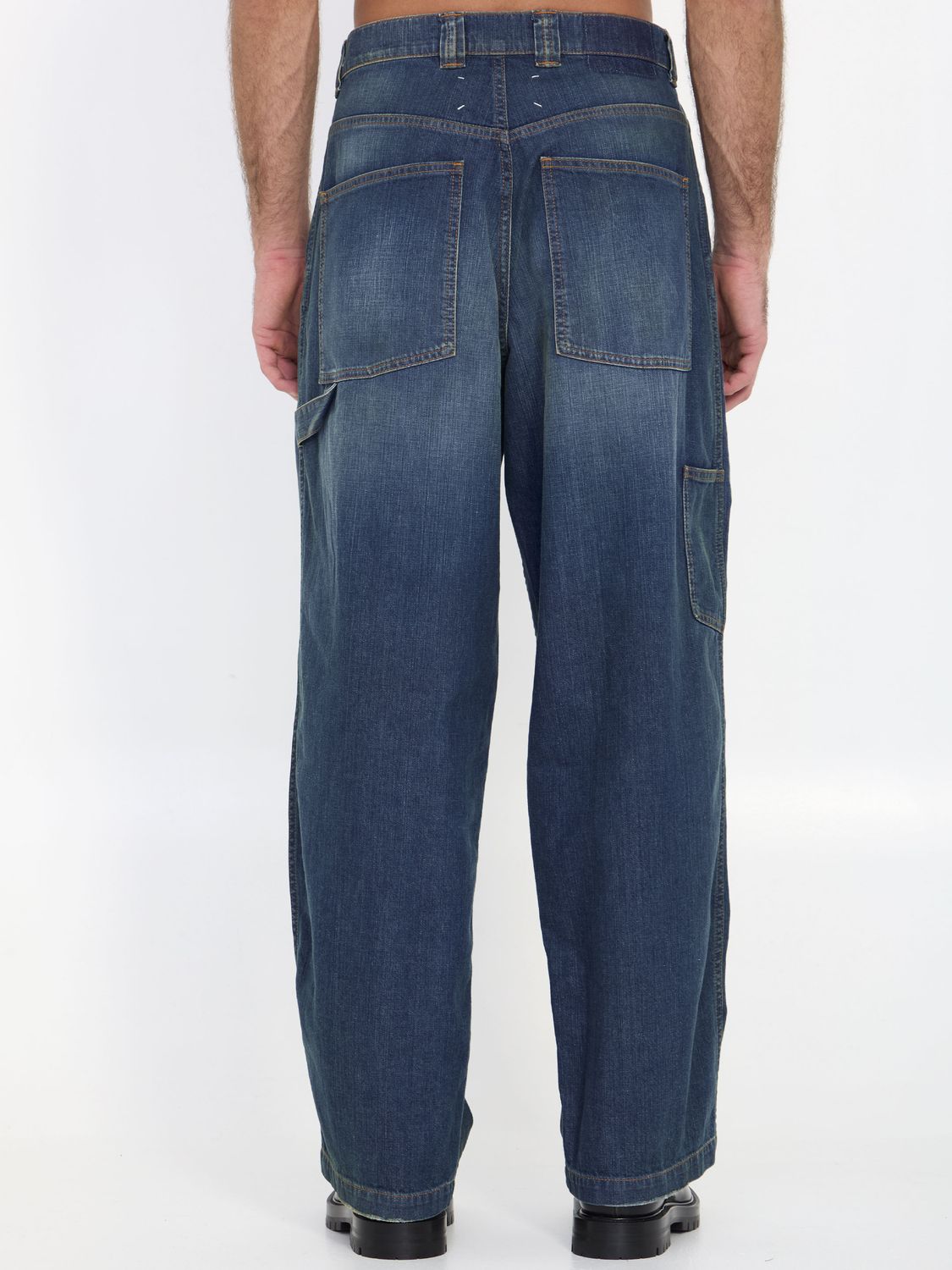 MAISON MARGIELA Blue Vintage Americana Wash Relaxed Fit Jeans