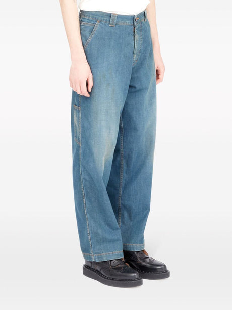 MAISON MARGIELA Blue Vintage Americana Wash Relaxed Fit Jeans