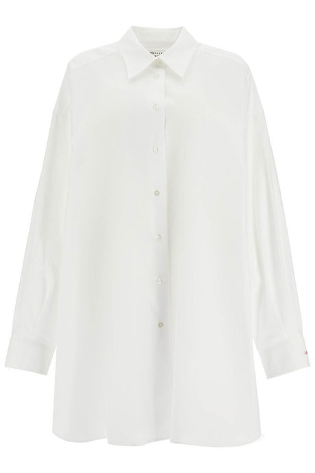 MAISON MARGIELA Maxi Oxford Shirt - Iconic Distressed Details