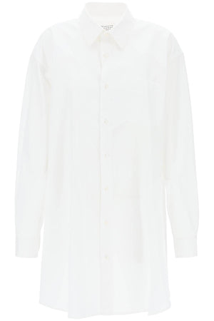 MAISON MARGIELA White Cotton Chemisier Dress for Women - SS24 Collection